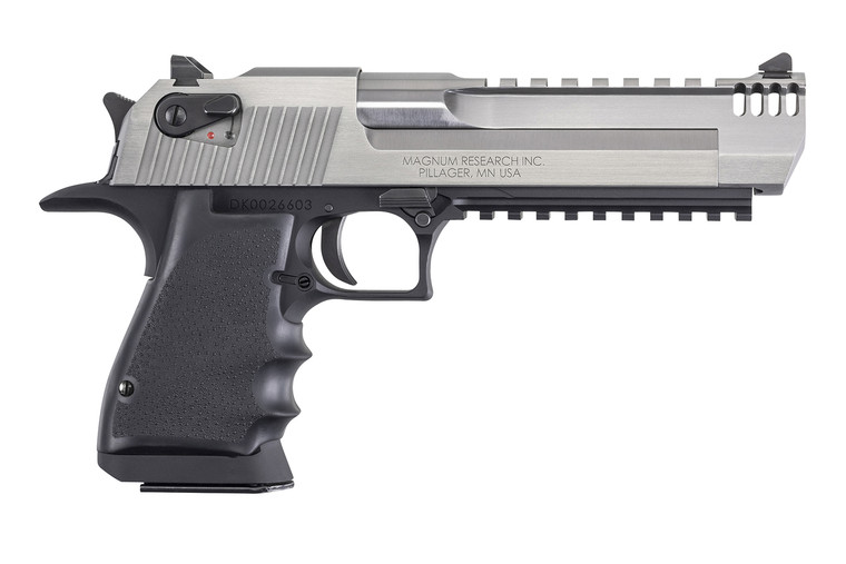 Magnum Research DE44ASIMB Desert Eagle Mark XIX 6" .44 Rem Mag 8+1 W/ Integral Muzzle Brake Stainless/Black Aluminum