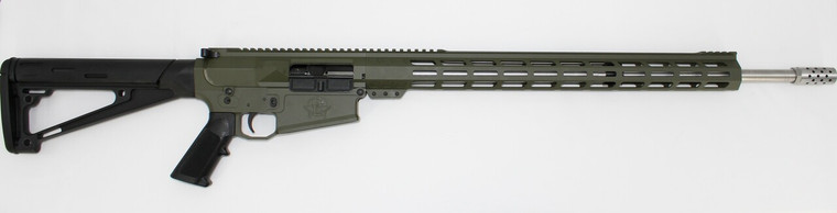 Great Lakes Firearms GL10LA65PRCSSODG 6.5 PRC 24" 5+1 OD Green/Stainless Barrel