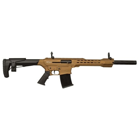 GForce Arms GF2512BNZ GF25 12 Gauge AR Style Rifle 18.5" 5+1 Bronze
