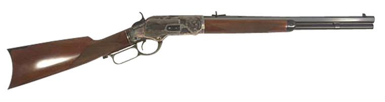Cimarron CA2011G35 1873 Saddle Full Size Lever Action Rifle .45 Colt 18" 10+1 Case Hardened/Walnut