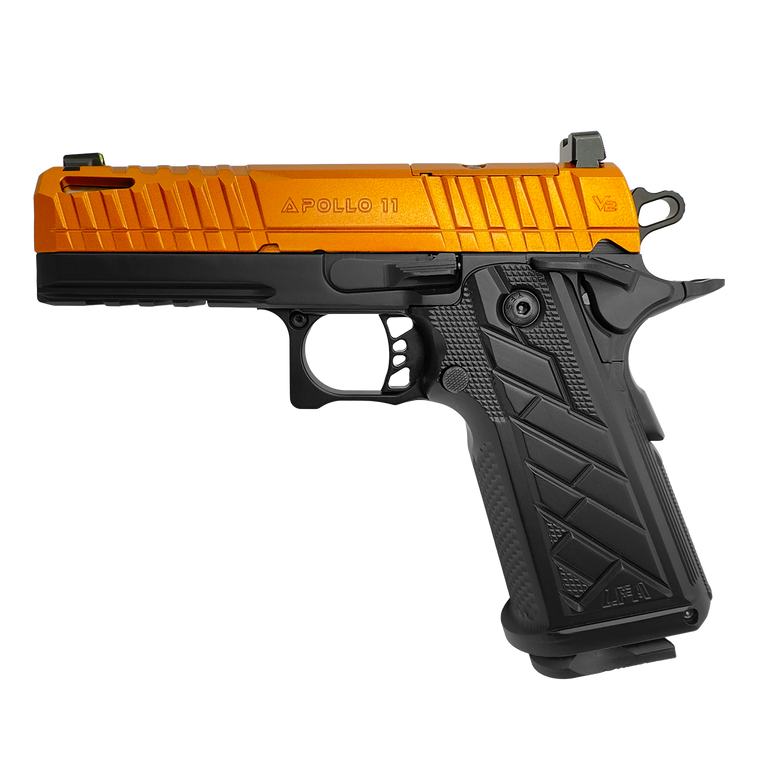 Century Arms LFA HG8643-N Apollo 11 V2 Compact 4.15" Barrel Semi-Auto 9mm Pistol Aluminum Grip Bronze/Black