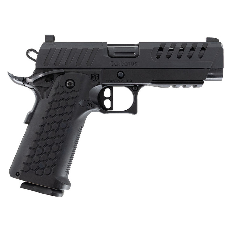 MAC 12500033 Cerberus 9mm Semi-Auto 4.4" Ported Pistol 17+1 Black