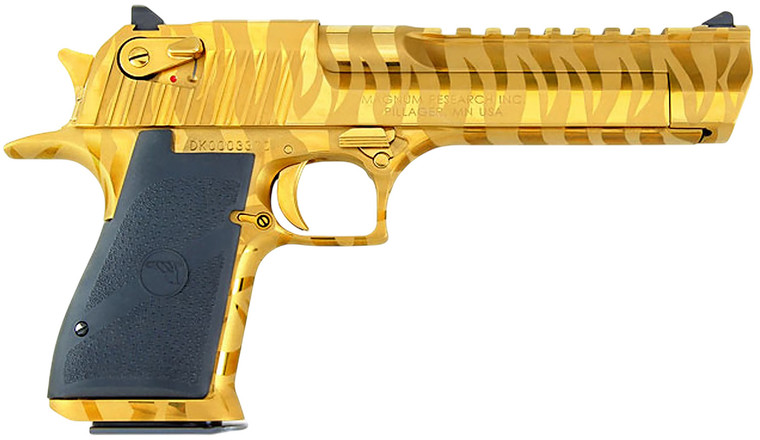 Magnum Research DE44TG-TS Desert Eagle Mark XIX 6" .44 Rem Mag 8+1 Titanium Gold Tiger Stripe