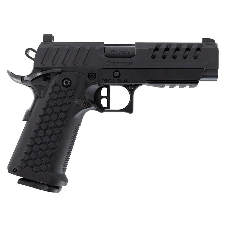 MAC 12500032 Cerberus 9mm Semi-Auto 4.4" Pistol 17+1 Black