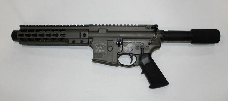 Brigade Manufacturing A091903B 9mm Forged 9" Barrel Cerakote Tungsten 8" Rail Mini Can