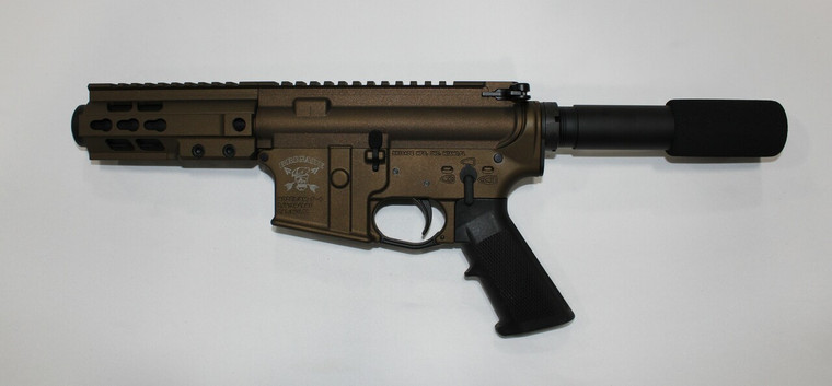 Brigade Manufacturing A091556B 9mm Forged 5.5" Barrel Cerakote Midnight Bronze 5" Rail Mini Can