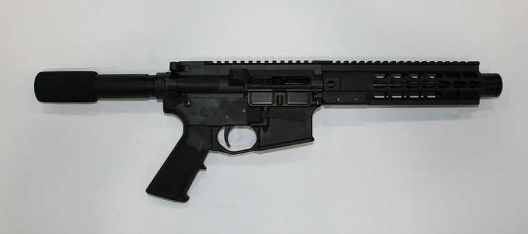 Brigade Manufacturing A091901B 9mm Forged 9" Barrel Cerakote Armor Black 8" Rail Mini Can
