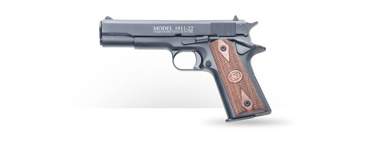 Chiappa Firearms 401.038 1911-22 Standard Pistol 22LR 5" 10+1 Walnut/Blued