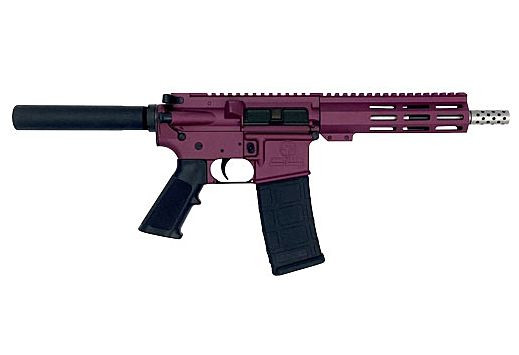 Great Lakes Firearms GL15223SSPCHY 223Wylde 7.5" Pistol 30+1 SS Barrel Black Cherry Cerakote