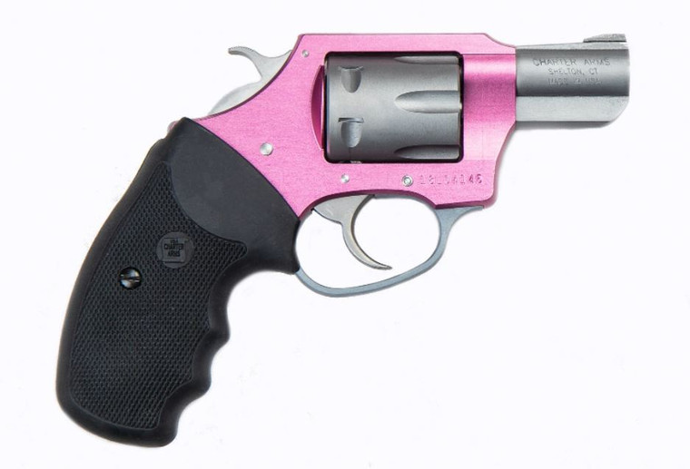 Charter Arms Model 52230 Pathfinder 2" .22 LR 8 Shot Pink/Stainless