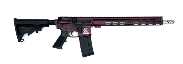 Great Lakes Firearms GL15223SSB-CHY 223 Wylde 16" 30+1 Battleworn Black Cherry Cerakote /Stainless Barrel 