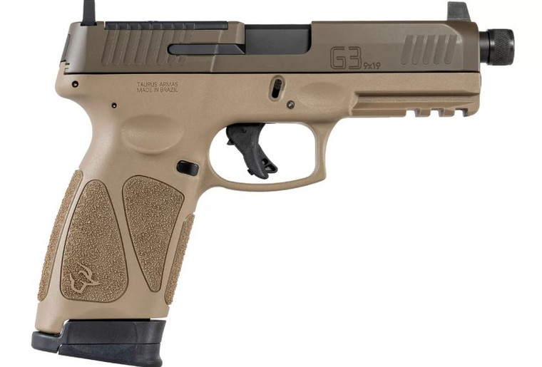 Taurus 1-G3P941-TAC G3 9mm 4.5" 17+1 FDE/Cerakote Patriot Brown W/ Suppressor Height Sights