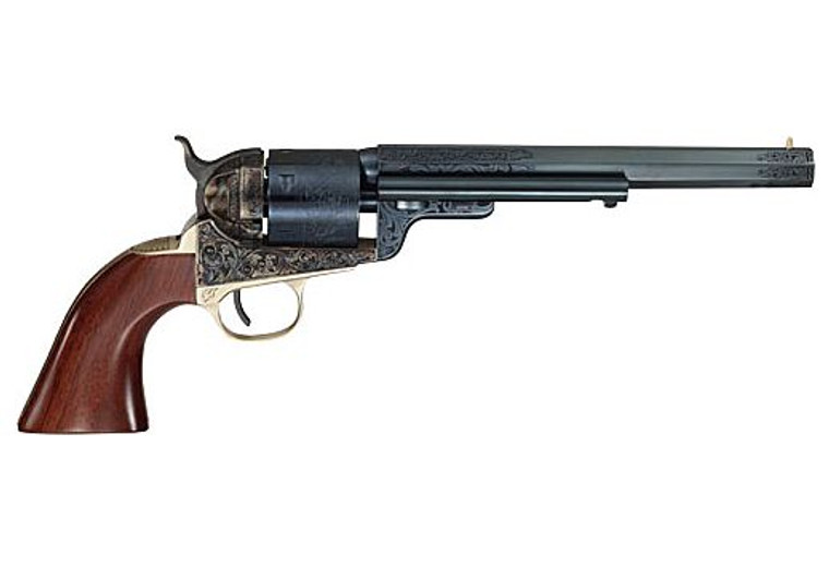 Cimarron CA925C00WBH 1851 Richards-Mason Conversion 7.5" .38 Special 6 Rounds Charcoal/Blued w/ Wild Bill Hickok Engraving