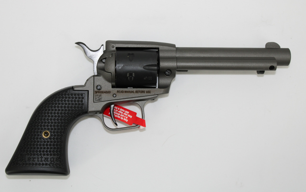 Heritage Rough Rider Single-Action Revolver .22 LR (6rd) 4.75" Tungsten Cerakote