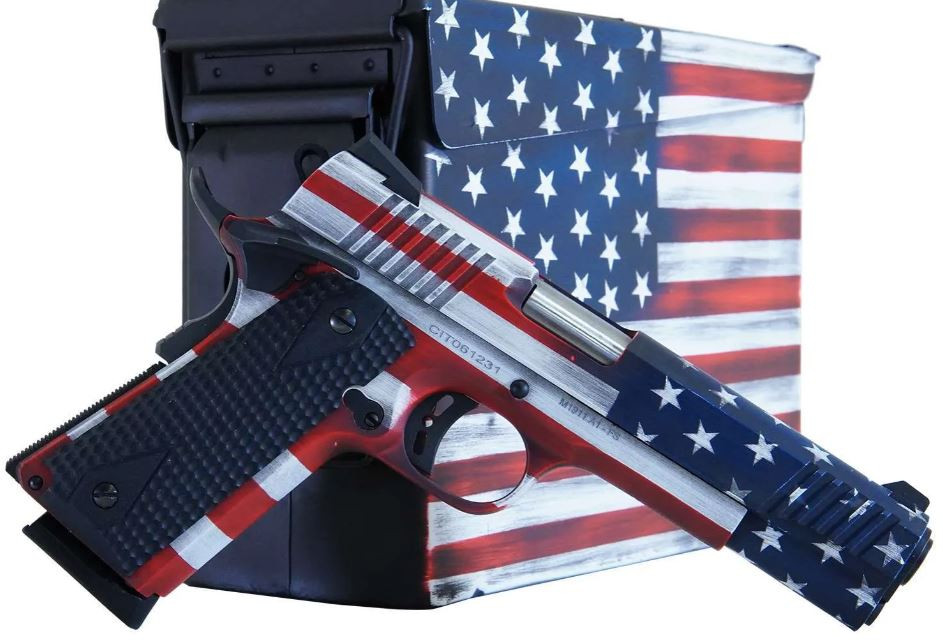 Citadel 1911-A1 .45 ACP 5" 8+1 US Flag Cerakote w/ Ammo Can