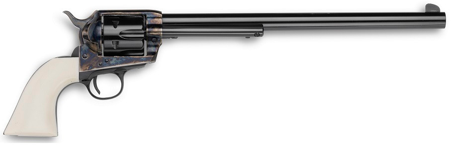 EMF Buntline SA 12" .45 Colt Case Hardened/Blue Revolver with Ultra Ivory Grips