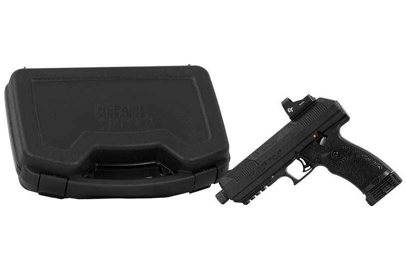 Hi-Point JXP10CTHC 10mm Handgun with Threaded Barrel, Crimson Trace Red Dot & Hard Case