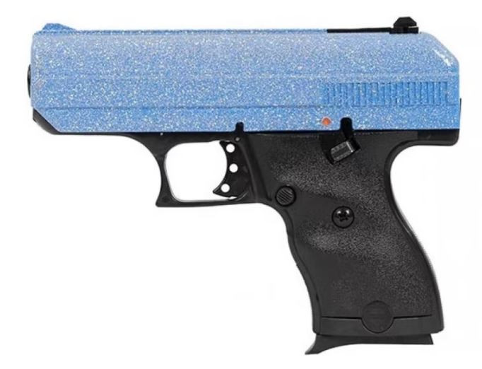 Hi-Point C-9 9mm Compact Pistol with Blue Sparkle Hydro-Dipped Slide