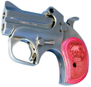 Bond Arms BAMB-357/38 Mama Bear .357 Mag/.38 SPL 2.5in. Pink Wood/Matte Fi-img-1