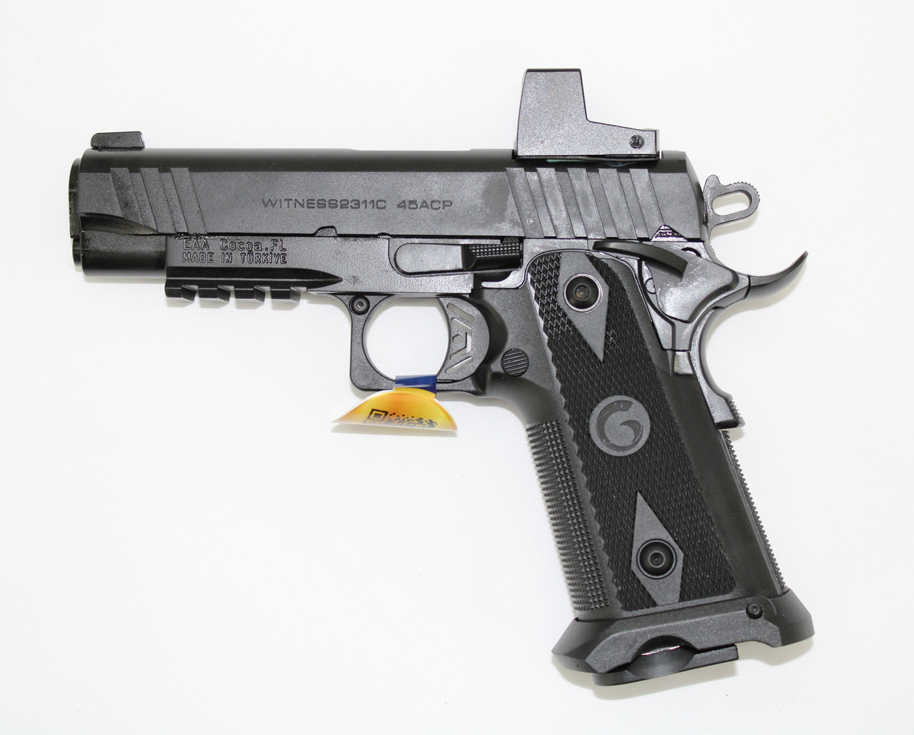 EAA Witness 2311 395050 4.25" 45 ACP Optic Ready 1911-Style Pistol