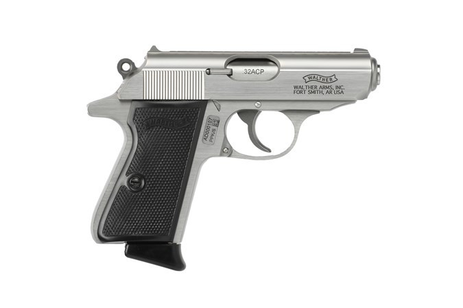 Walther PPK/S .32 ACP 3.3 in Stainless Fixed Iron Sights 7rd (2 Mags)
