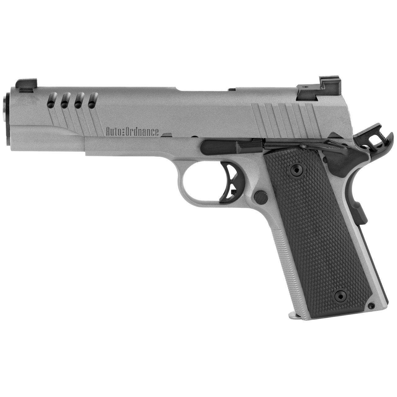 Auto-Ordnance 1911TCAC6N 1911-A1 45 ACP 5in Stainless Cerakote Night Sights 7-Round Magazine