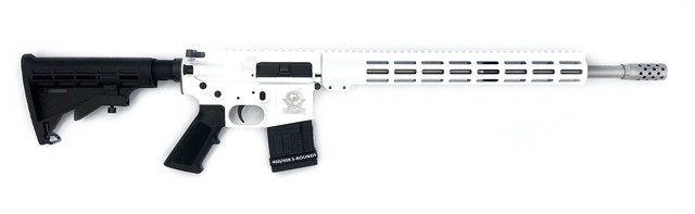 Great Lakes Firearms AR-15 450 Bushmaster 18" White/SS Rifle