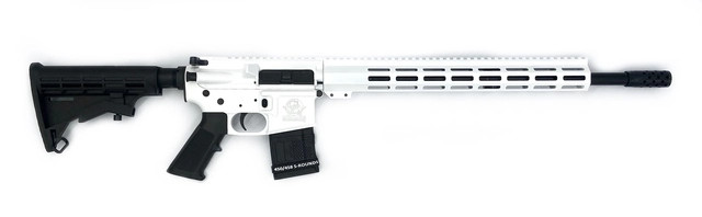 Great Lakes Firearms GL15450WHT AR-15 .450 Bushmaster 18 in Rifle (White)