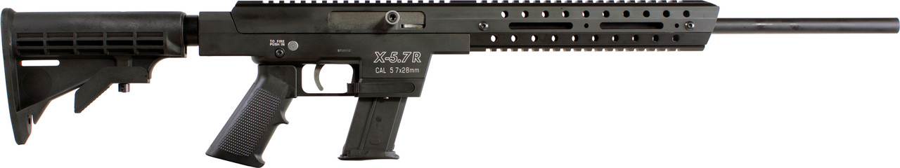 Excel Arms EA57601 X-5.7R Semi-Auto Rifle 18in. 5.7x28mm 30+1 Black-img-1