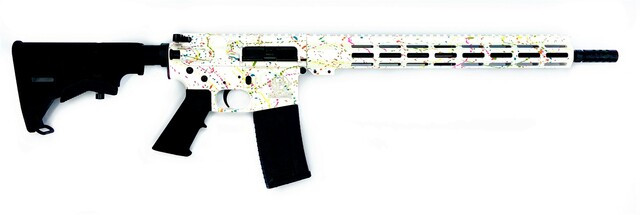 Great Lakes Firearms GL-15 AR-15 16" 1:8 .223 Wylde Nitride Barrel White Splatter Cerakote