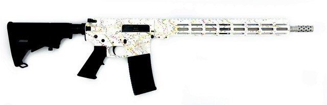 Great Lakes Firearms GL-15 AR-15 "Saved By the Splatter" .223 Wylde 16" Cerakote Rifle (White Splatter/SS)