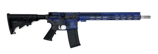 Great Lakes Firearms GL-15 AR15 Battleworn .223 Wylde 16in S/S Barrel Royal Blue