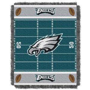 Eagles OFFICIAL National Football League, "Field" Baby 36"x 46" Triple Woven Jacquard Throw by The Northwest Company