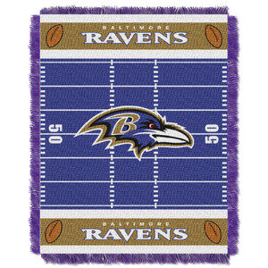 Ravens OFFICIAL National Football League, "Field" Baby 36"x 46" Triple Woven Jacquard Throw by The Northwest Company