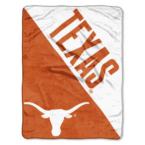 Texas OFFICIAL Collegiate "Halftone" Micro Raschel Throw