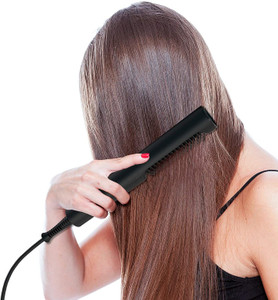 Ocaliss Hair Straightener Brush, Frizz-Free Silky Hair Ionic Ceramic Iron Straightening Hot Comb with 20S Fast Heating, 3 Temp Settings, Anti-Scald and 60 Mins Auto Off, Perfect for Home Pro Salon  YJ