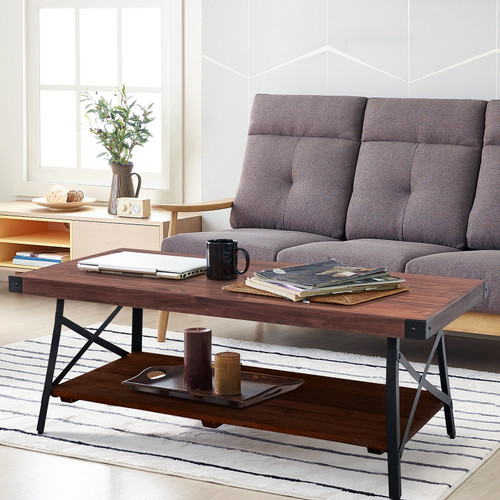 48" Large Solid Coffee Table with Storage for Both Indoor or Outdoor Use, 3 Colors Availabel 48" Large Solid Coffee Table with Storage for Both Indoor or Outdoor Use, 3 Colors Availabel