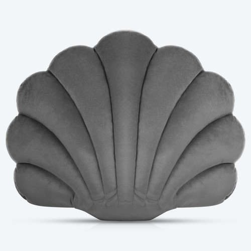 Velvet Sea Shell Throw Pillow Scallop Shaped Pillow with Insert for Sofa Bed Chair Velvet Sea Shell Throw Pillow Scallop Shaped Pillow with Insert for Sofa Bed Chair