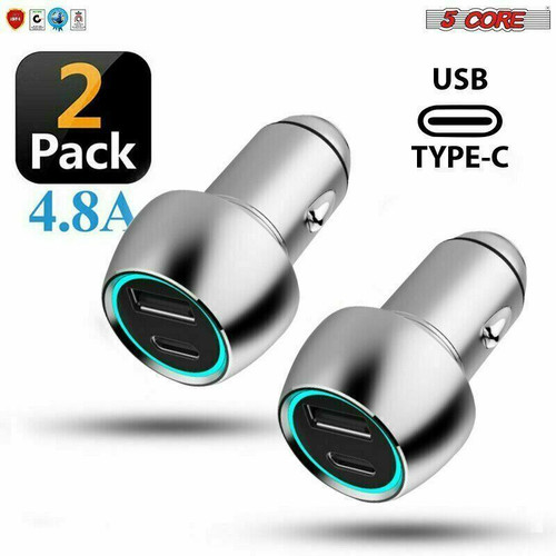 Car Charger Dual Smart Fast USB Port Adapter Speedy Charging Phone Car Plug 5 Core CDKC12 Car Charger Dual Smart Fast USB Port Adapter Speedy Charging Phone Car Plug 5 Core CDKC12