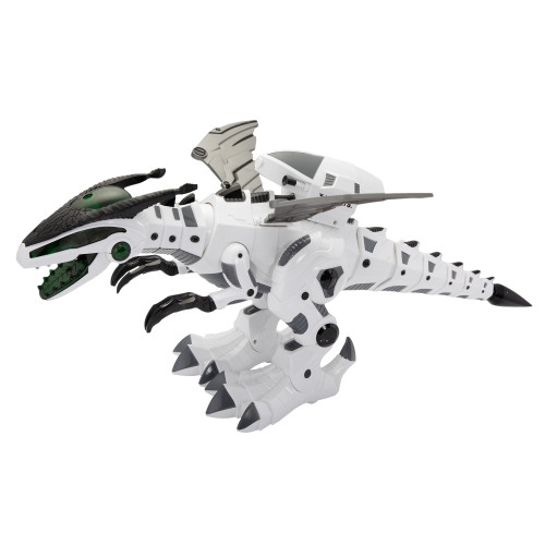 Remote Control Dinosaur Toy, Intelligent Dinosaur Robot with Spray Mist and Battle Mode for Toddler 3-10 Year Old, Grey & White XH Remote Control Dinosaur Toy, Intelligent Dinosaur Robot with Spray Mist and Battle Mode for Toddler 3-10 Year Old, Grey & White XH