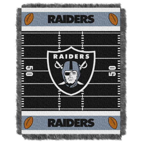 Raiders OFFICIAL National Football League, "Field" Baby 36"x 46" Triple Woven Jacquard Throw by The Northwest Company Raiders OFFICIAL National Football League, "Field" Baby 36"x 46" Triple Woven Jacquard Throw by The Northwest Company