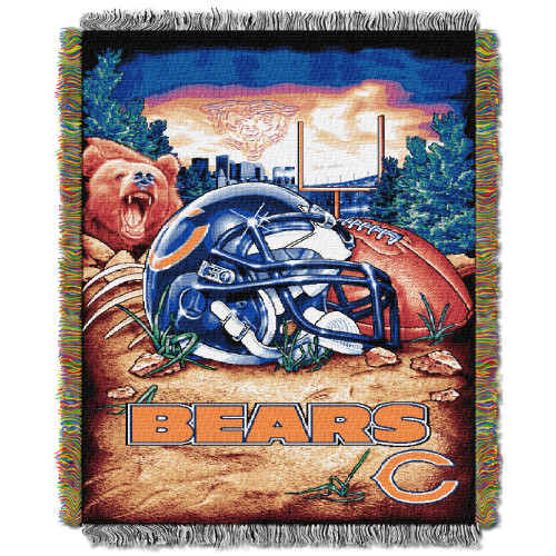 Bears OFFICIAL National Football League, "Home Field Advantage" 48"x 60" Woven Tapestry Throw by The Northwest Company