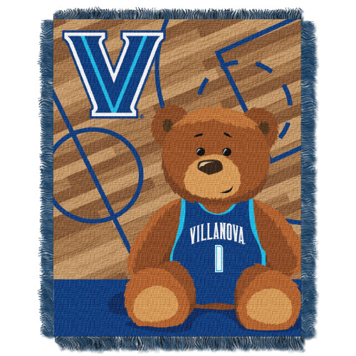 Villanova OFFICIAL Collegiate "Half Court" Baby Woven Jacquard Throw