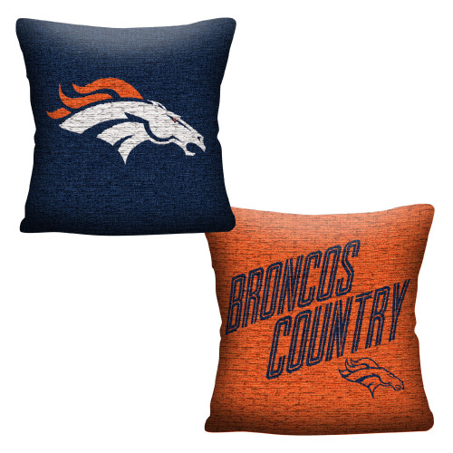 Broncos OFFICIAL "Invert" Woven Pillow Broncos OFFICIAL "Invert" Woven Pillow