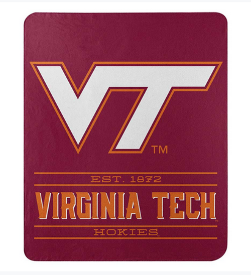 Virginia Tech OFFICIAL Collegiate "Control" Fleece Throw Virginia Tech OFFICIAL Collegiate "Control" Fleece Throw