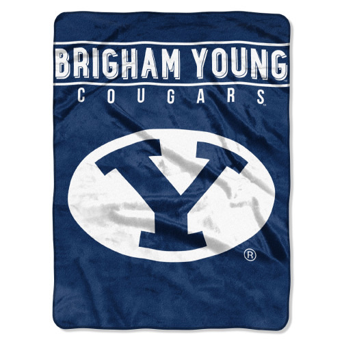 BYU OFFICIAL Collegiate "Basic" Raschel Throw BYU OFFICIAL Collegiate "Basic" Raschel Throw