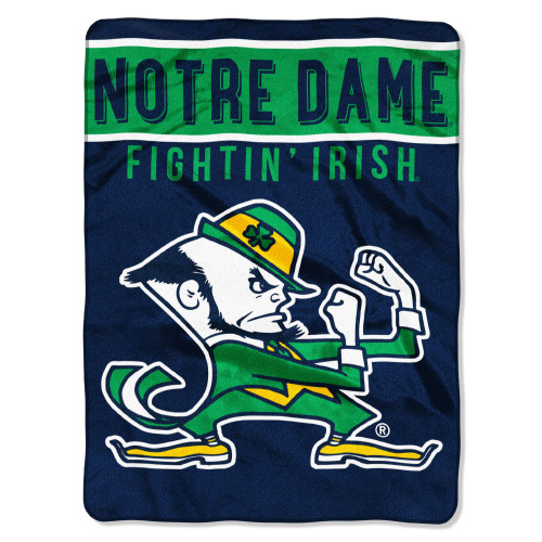 Notre Dame OFFICIAL Collegiate "Basic" Raschel Throw Notre Dame OFFICIAL Collegiate "Basic" Raschel Throw
