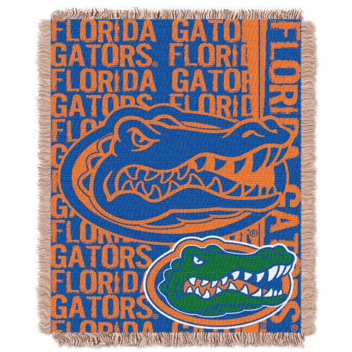 Florida OFFICIAL Collegiate "Double Play" Woven Jacquard Throw Florida OFFICIAL Collegiate "Double Play" Woven Jacquard Throw