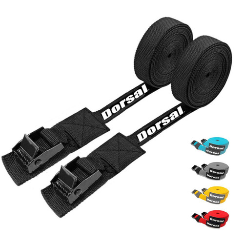 DORSAL Surfboard Kayak SUP Surf Roof Rack Tie Down Straps 15 FT (Set of 2) DORSAL Surfboard Kayak SUP Surf Roof Rack Tie Down Straps 15 FT (Set of 2)