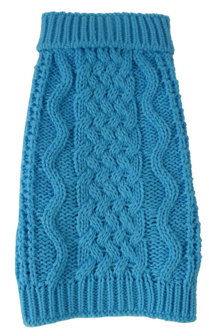 Swivel-Swirl Heavy Cable Knitted Fashion Designer Dog Sweater Swivel-Swirl Heavy Cable Knitted Fashion Designer Dog Sweater